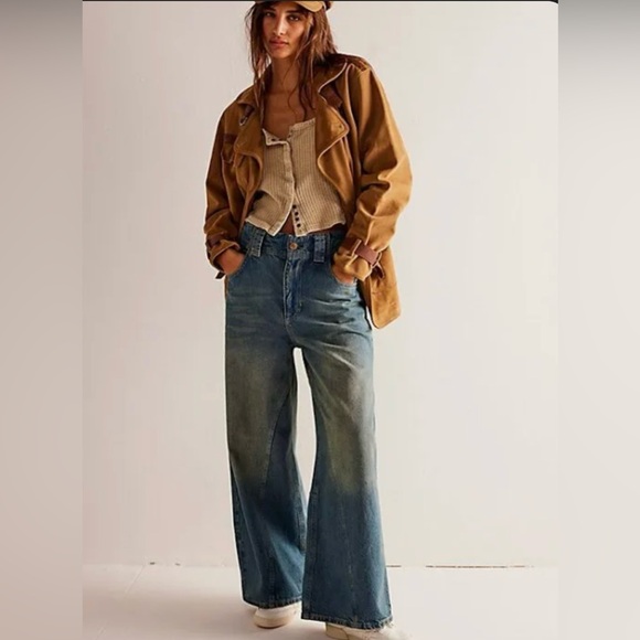 We The Free Chill Vibes Dropped Leg Jeans sz 31 - Picture 2 of 3